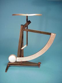 letter scale with aluminum plate, unknown maker