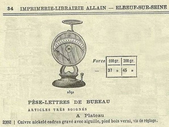 Allain catalog page detail