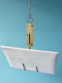 weighing a letter