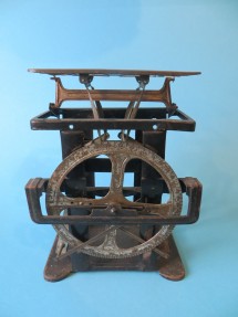 rear of the letter scale