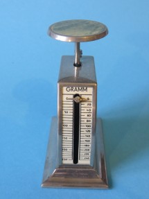 front of the scale