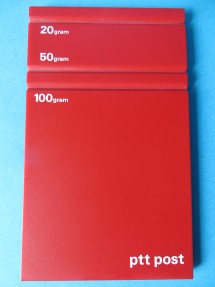 letter scale, design Koster and Roelandt