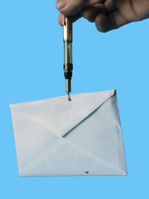weighing a letter
