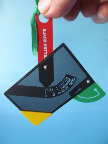 back of the letter scale