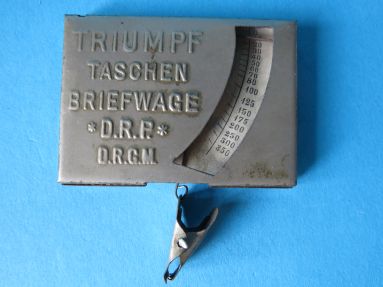 pocket letter scale, unknown maker