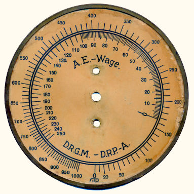 the disassembled dial