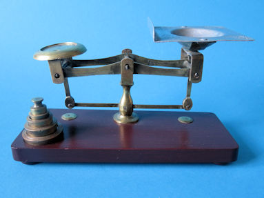 letter & egg scale, maker STS