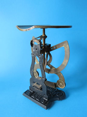 back of the letter scale