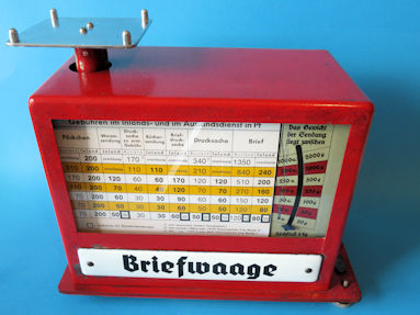 letter scale, maker Otto Bielig
