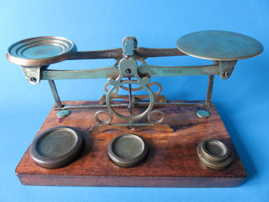letter scale, maker unknown