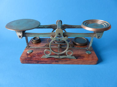 back of the letter scale