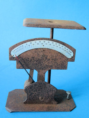letter scale, maker unknown