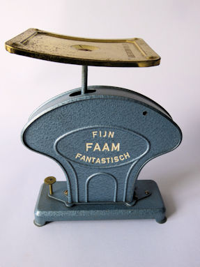 back of the letter scale