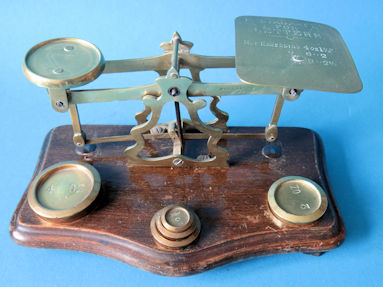 letter scale, unknown maker