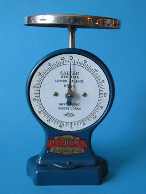 airmail letter scale, maker Salter