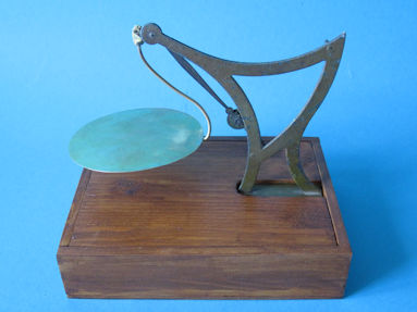 back of the letter scale