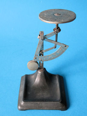 letter scale, maker unknown