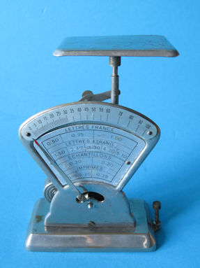 French letter scale, maker unknown