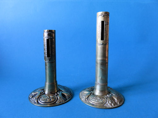 twee candlestick restanten, maker onbekend