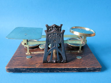 back of the letter scale