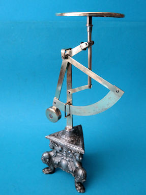 the letter scale on the triangular base