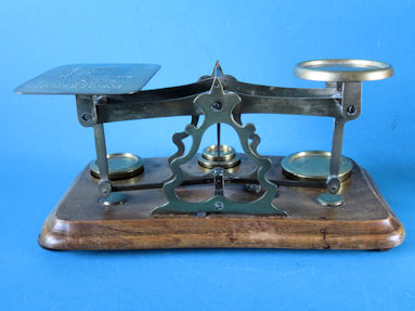 back of the letter scale