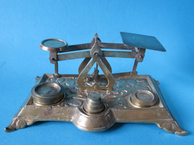 letter scale, maker unknown