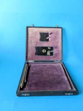 the opened wooden box