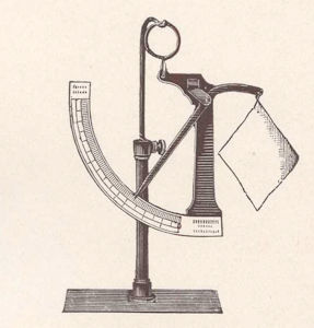 the fabric scale ready for use