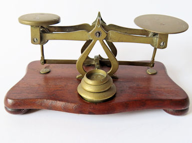 letter balance, unknown maker