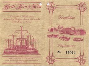 the numbered certificate