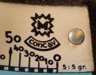 Ph. J. Maul mark on enamel concav chart