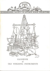 face of the book Handbook of Old Weighing Instruments by Michael Crawforth