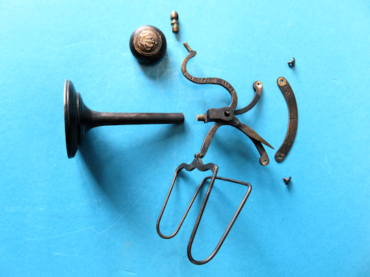 Riddle letter scale has several parts that are connected to each other with screw thread