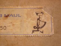 close-up of sticker