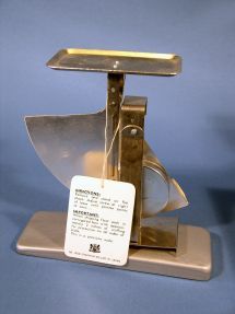 back of the letter scale