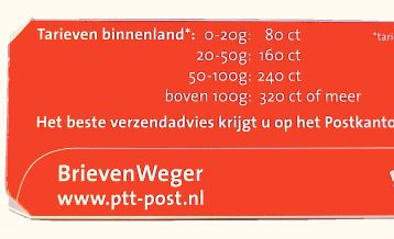 posttarieven op weger